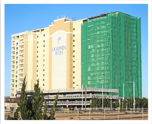 andaime 120gsm verde branco que pesca Mesh Scaffold 2m x 50m 3m x 50m 1m x 50m