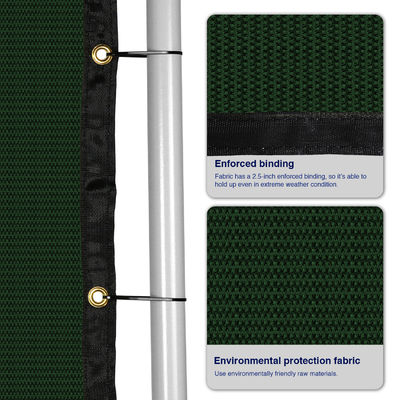 Para-brisas do campo de tênis da bola de Screening Fabric Sport da cerca do elo de corrente que pesca o PE sem nós