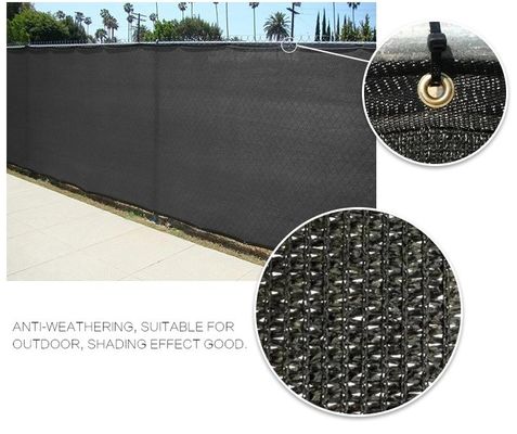 Cerca verde preta Windscreen Screen Mesh Hdpe Netting Fabric Outdoor da privacidade